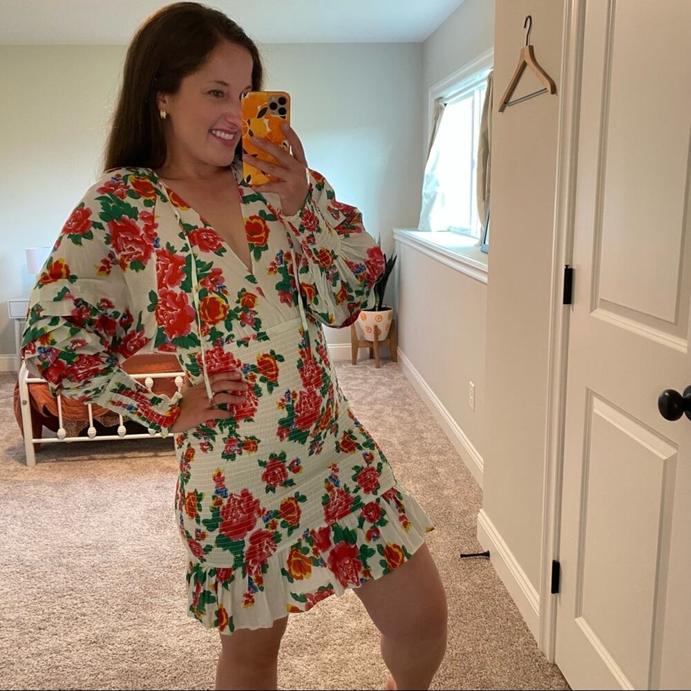 NWT RHODE Anya Smocked Mini Dress Small - Picture 5 of 15